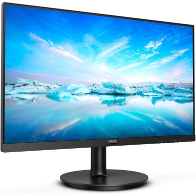 Philips Monitors - Monitor 243V7QDSB/00- 24", FHD, 75Hz, IPS, Flicker Free, (1920x1080, 250cd/m² VESA, DSUB, HDMI), Color Negro