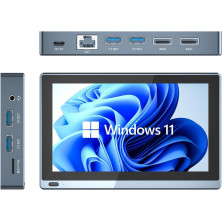 HEIGAOLAPC Mini PC Windows 11 Pro,Intel Celeron J4125 (2,70 GHz) 8GB+128GB eMMC DDR4 Mini Ordenadors Sobremesa, 2 x HDMI