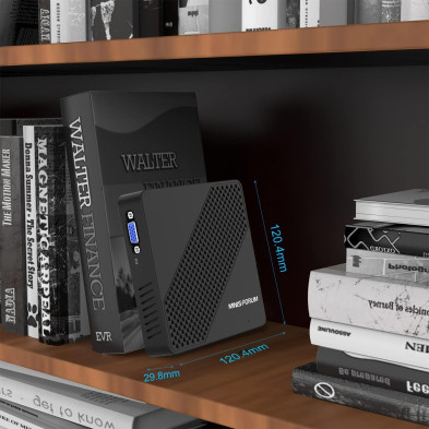 MINIS FORUM Mini PC Fanless 4GB DDR4/64GB eMMC Procesador Intel Celoren N4020 Mini computadora de Escritorio,Puerto HDMI y