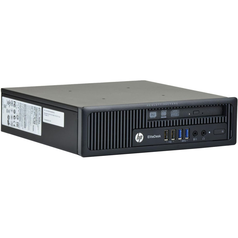 HP EliteDesk 800 G1 USDT - Ordenador de sobremesa (procesador Intel Quad Core i5 de 256 GB SSD, memoria de 8 GB, Windows 10 Pro