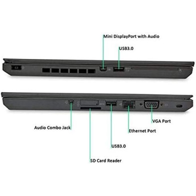 Lenovo 14" ThinkPad T450s Ultrabook,HDF+ (1600x900) Core i5-5300U 8 GB 128 GB SSD WebCam WiFi Bluetooth USB 3.0 Windows 10 Pro
