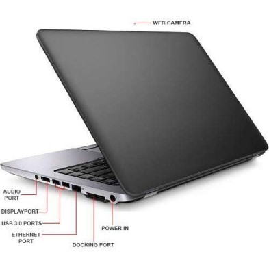 HP Elitebook 840 G2 de 14 Pulgadas Ultrabook PC portátil (Intel Core I5-5300U, 8 GB de RAM, SSD de 256GB, WiFi, Webcam, Windows