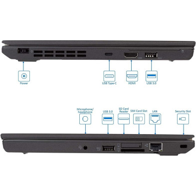 Lenovo ThinkPad X270 Ultrabook de 12,5 pulgadas, Intel Core i5-6300U 2.4GHz 8GB 512GB SSD HDMI WiFi WebCam Windows 10 Pro de 64