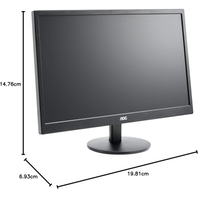 AOC M2470SWH - Monitor FHD de 24 pulgadas, 60 Hz, 5 ms, MVA, altavoces (1920 x 1080 a 60 Hz, 250 cd/m², HDMI 1.4 x 2/VGA)