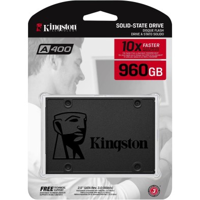 Kingston A400 SSD Disco duro sólido interno 2.5" SATA Rev 3.0, 960GB - SA400S37/960G