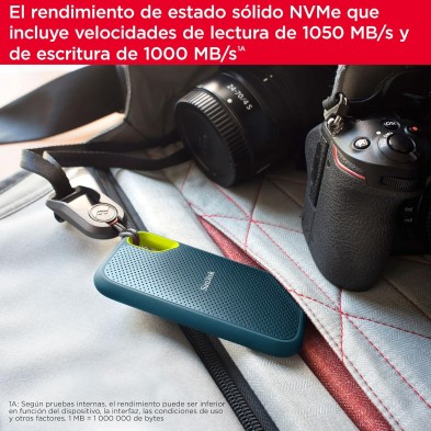 SanDisk 1TB Extreme PRO SSD portátil, USB-C USB 3.2 Gen 2x2 Memoria de estado sólido NVMe externa hasta 2000 MB/s Clasificación