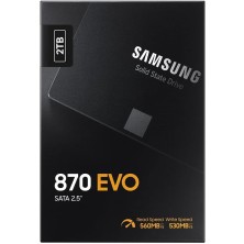 Samsung SSD 870 EVO, 1 TB, Form Factor 2.5&rdquo, Intelligent Turbo Write, Magician 6 Software, Black (Internal SSD)