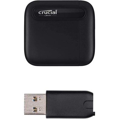 Crucial X9 Disco Duro Externo SSD 4TB, Hasta 1050MB/s, Compatible con PC, Mac, PlayStation y Xbox, Memoria Externa, USB-C 3.2 -
