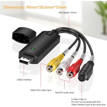 Capturadora Video USB a hdmi - Vídeo Game Capture 4k 1080P - Transmisión en Vivo para Juegos, Enseñanza, Videoconferencia