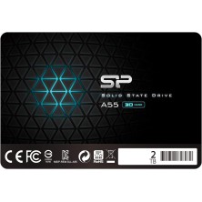 Silicon Power-1TB SSD 3D NAND A55 SLC Cache Performance Boost SATA III 2.5" 7mm (0.28") Internal Solid State Drive , Black