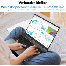 TECLAST F16plus 15,6" Ordenador Portatiles 12GB RAM 512GB SSD Celeron N4120,hasta 2.6 GHz,PC Portátil con WiFi de Doble