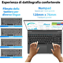 TECLAST F16plus 15,6" Ordenador Portatiles 12GB RAM 512GB SSD Celeron N4120,hasta 2.6 GHz,PC Portátil con WiFi de Doble
