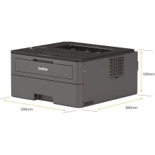Brother HLL2370DN - Impresora láser monocromo con red y dúplex (34 ppm, Ethernet, USB 2.0, procesador de 600 MHz, memoria de 64