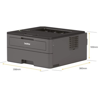 Brother HLL2370DN - Impresora láser monocromo con red y dúplex (34 ppm, Ethernet, USB 2.0, procesador de 600 MHz, memoria de 64