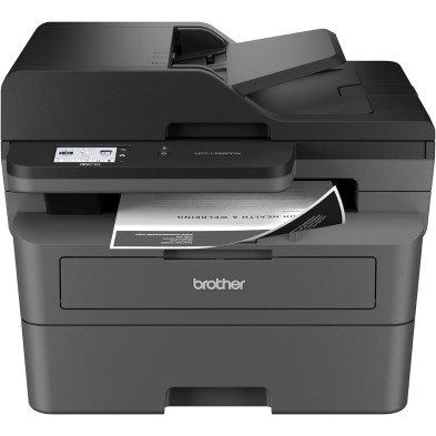 Brother MFCL2860DW, Impresora multifunción láser Monocromo WiFi con fax, impresión automática a Doble Cara y ADF de 50 Hojas