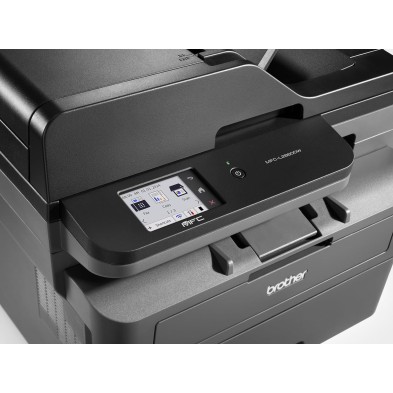 Brother MFCL2860DW, Impresora multifunción láser Monocromo WiFi con fax, impresión automática a Doble Cara y ADF de 50 Hojas