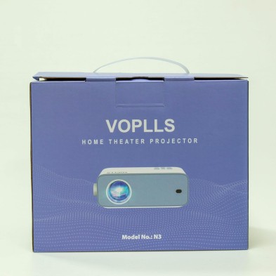 Mini Proyector Portatil con Tripode, 12000 Lumen Videoproyector Cine en Casa Full HD 1080P, VOPLLS Proyector para Zoom del 50%,