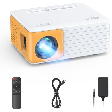 YOTON Mini Proyector Portátil - Soporta Full HD 1080P, Y3 Proyector Compatible con Móviles, Teléfonos, PC, PS5 y Xbox, Entradas