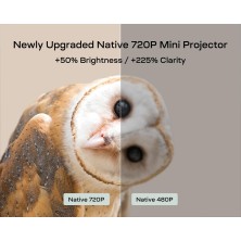 YOTON Mini Proyector Portátil - Soporta Full HD 1080P, Y3 Proyector Compatible con Móviles, Teléfonos, PC, PS5 y Xbox, Entradas
