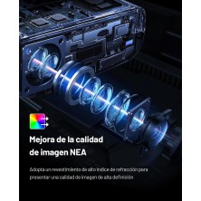 Proyector, ELEPHAS 2024 WiFi Mini proyector, 15000 Lux 1080P HD Proyector portátil compatible con iOS/Android/Tablet/HDMI/TV