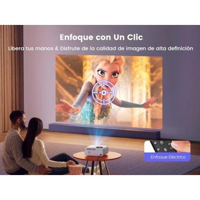 Android TV & Enfoque EléctricoProyector WiFi Bluetooth 4K Soporte, 18000 Lúmenes WiMiUS Proyector WiFi Full HD 1080P Auto