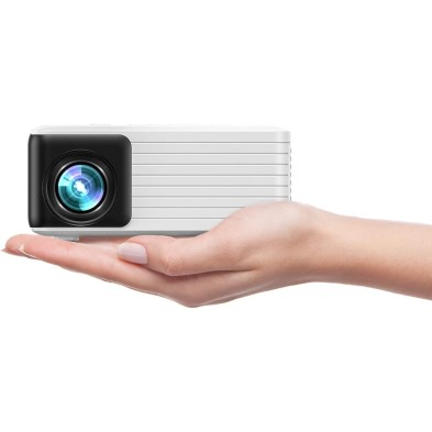Mini Proyector Portátil, Proyector YOTON Y3 5000 Lúmenes, Soporte 1080P, Proyector de Video Soporte Keystone y Zoom, Compatible