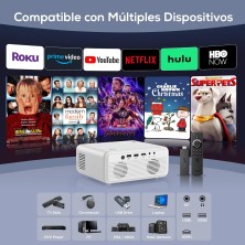 Proyector WiFi Bluetooth 5G con Estuche, 10000 Lumens Full HD 1080P Nativo 4K Compatible, iZEEKER Proyector Portátil Cine en