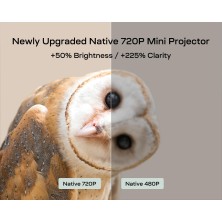 YOTON Mini Proyector Portátil WiFi Bluetooth - Nativo 720P Proyector Soporta Conexión con Móviles, Tablets, Fire Stick, iOS y