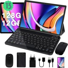 JUSYEA Newest Tablet 10 Pulgadas Android 13 Tablets PC 12GB RAM + 128GB ROM (1TB TF) Cores 2.0Ghz, WiFi 5G+2.4G, BT 5.0, GPS,