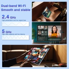 YESTEL Tablet 11 Pulgadas Android 13 con 16GB RAM 256GB ROM (1TB TF), 2K 2000 x 1200 IPS, 4 Altavoces, 3 Cámaras, GPS, Carga