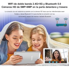 YESTEL Tablet 10 Pulgadas Android 13 con 10 GB RAM + 64 GB ROM (1 TB Ampliable), GPS, 5G Wi-Fi, BT 5.0, 8 Core CPU, 5MP + 8MP,