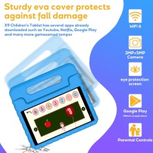 Tablet Para Niños 8 Pulgadas con Wi-Fi 6, Android 13, 7GB RAM + 64GB ROM (1TB TF), GPS, 1280*800 HD Tablet Niños con BT5.0,