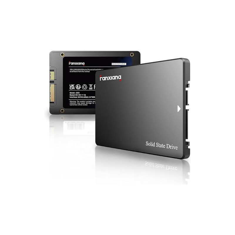 fanxiang S101 SATA SSD 256GB Unidad de Estado sólido Interna de 6 GB/s de 2,5 Pulgadas, Velocidad de Lectura de hasta 550 MB/s, 