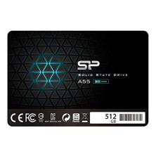 Silicon Power SSD 512GB 3D NAND A55 SLC Cache Performance Boost 2,5 pulgadas SATA III 7 mm (0,28") Unidad interna de estado sóli