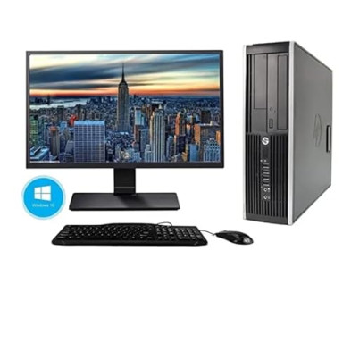 HP Elite 8200 SFF i5-2400 8GB RAM 250GB HDD Windows 11 Home Original con Pantalla 22" + Teclado, Ratón, DVD y WiFi USB (Reacondi