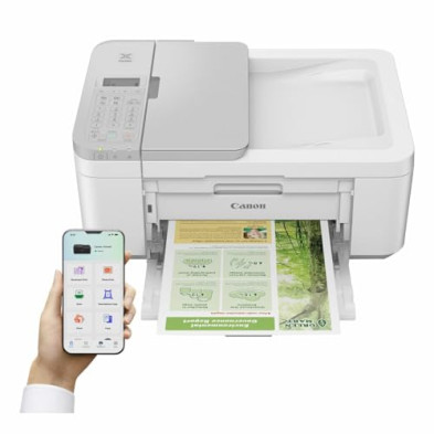 Canon Pixma TR4756i Impresora Multifunción 4 en 1, Compatible con Pixma Print Plan, Impresión, Escaneo y Copia, WiFi, Cartuchos 