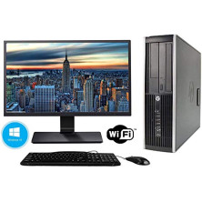 Hp Elite 8300 - Ordenador de sobremesa + Monitor 24'' (Intel Core i5-3470, 8GB de RAM, Disco de 240 SSD+ 500GB HDD, Lector DVD, 