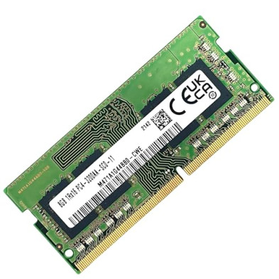Memoria RAM 8GB DDR4 3200MHz PC4-3200AA Non-ECC Unbuffered 1.2V 1Rx16 Single Rank 260 Pin Módulo SODIMM para Ordenador Computado