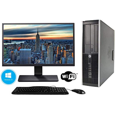 Hp Elite 8300 - Ordenador de sobremesa + Monitor 24'' (Intel Core i5-3470, 8GB de RAM, Disco de 240 SSD+ 500GB HDD, Lector DVD, 