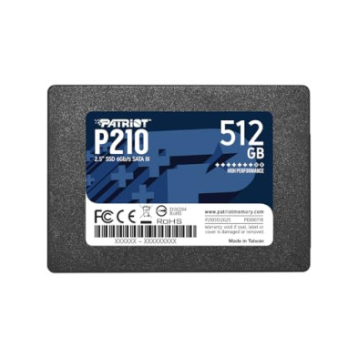 Patriot P210 SSD 512GB SATA III Disco Sólido Interno 2.5" - P210S512G25