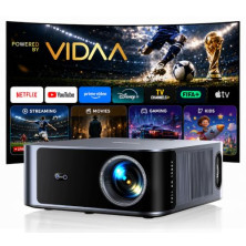 Proyector 4K【Alto Brillo 2000ANSI/VIDAA SO más rápido/40W Dolby Audio】Proyector Netflix Incluido TV en Directo, FHD1080P, HDR10,