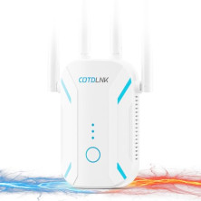 2026 Repetidor WiFi 1200Mbps, COTDLNK Amplificador Señal WiFi Extensor de Red WiFi con Incorporado PA Dual Band 5GHz y 2.4GHz Am