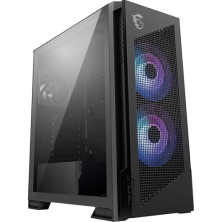 MSI MPG Velox 300R PZ – Torre Gaming ATX con Panel Mesh, Alto Flujo de Aire, Ventiladores ARGB, USB-C, Soporte GPU Vertical, Cri