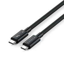 SATECHI Cable Thunderbolt 5 Certificado 240W, Datos a 120Gbps, Doble 8K@60Hz y Triple 4K@144Hz, Cable Trenzado Thunderbolt 5/4/3