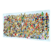 Alfombrilla de ratón XXL Simpsons - Protector de Escritorio (Mouse Pad) Alfombrilla de Escritorio : Impermeable y Antideslizante