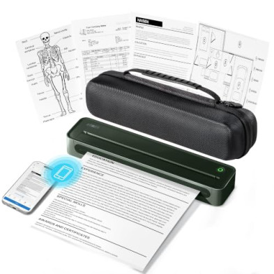 ETIKEZ Impresora Térmica D90E Portátil Bluetooth – 203DPI, Velocidad 150mm/s, Papel 216mm