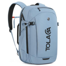 Tolaccea Mochila Porta PC con compartimento EVA para portátil 15,6″ – Mochila de Viaje 32 L, Mochila de Mano para Avión, Resiste