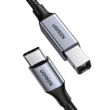 UGREEN Cable de Impresora USB C a Tipo B 2.0 Compatible con MacBook Pro, iPad, ASUS, HP, Epson, Brother, Lexmark, Canon (1 Metro