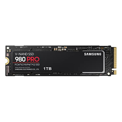 Samsung 980 PRO 1TB, hasta 7.000 MB/s, PCIe 4.0 NVMe M.2 (2280), SSD interno (MZ-V8P1T0)