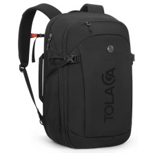 Tolaccea Mochila Porta PC con compartimento EVA para portátil 15,6″ – Mochila de Viaje 32 L, Mochila de Mano para Avión, Resiste